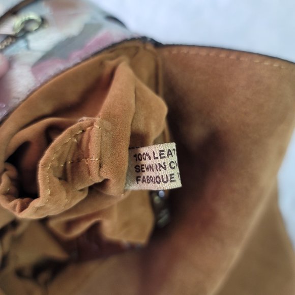 NWT Patricia Nash Crackled Rose Garden Collection Crossbody - Picture 12 of 14